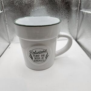 Volunteer Gratitude Planter Mug with Green Rim